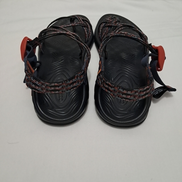 Chaco Black and Orange Strappy Sandals - Picture 7 of 11